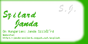 szilard janda business card